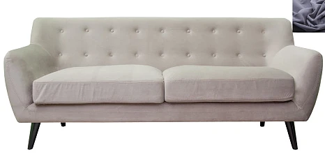 красивый Прямой мягкий диван Albert 11 цвет серый на заказ в Краснодаре