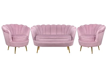 фото Комплект кресел и дивана ракушка Pearl Double Pink в Краснодаре