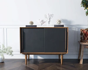Комод "Bruni Black" две дверки арт BR25Black на заказ в интернет-магазине в Краснодаре