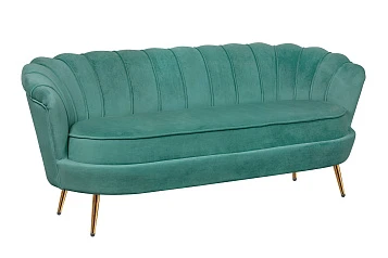 Диван ракушка Pearl Triple Green V2 в интерьере в Краснодаре