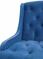 Прямой двухместный американский диван Sommet синий на заказ в Краснодаре