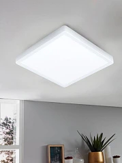 заказать 99268 Светодиодный накладной светильник FUEVA 5, 20,5W (LED), 285х285, H28, 2400lm, 3000K, IP44, сталь в интернет-магазине в Краснодаре