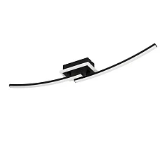 красивые 901217 Светодиодный потолочный светильник LUNGOLAGO, 12W(LED), сталь, пластик, черный, пластик, белый, 4000K, 1450lm в Краснодаре