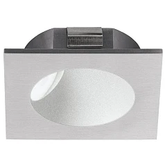 купить стильные 96902 Светодиодный встраиваемый светильник для лестниц ZARATE, 2W(LED), 80х80, литой алюминий, серебря в интернет-магазине в Краснодаре