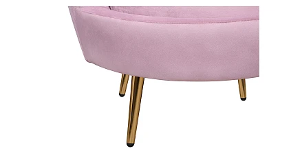 Кресло с пуфом ракушка Pearl Pink в интернет-магазине в Краснодаре