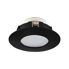 фото 900743 Встраиваемый светильник PINEDA, 4,9W (LED), 3000K, IP20, IP44, ?78, пластик, черный в интерьере в Краснодаре