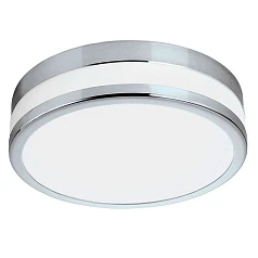 94998 Светодиодный настенно-потолочный светильник LED PALERMO, 11W (LED), ?225, IP44, сталь, хром/сатиновое в интернет-магазине в Краснодаре