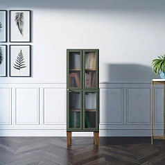 Шкаф-витрина "Andersen" с рифлеными стеклами арт AN14 на заказ в интернет-магазине в Краснодаре