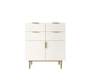 Большой комод с четырьмя ящиками и дверками "Line" LN17/GR1/beige в интерьере в Краснодаре