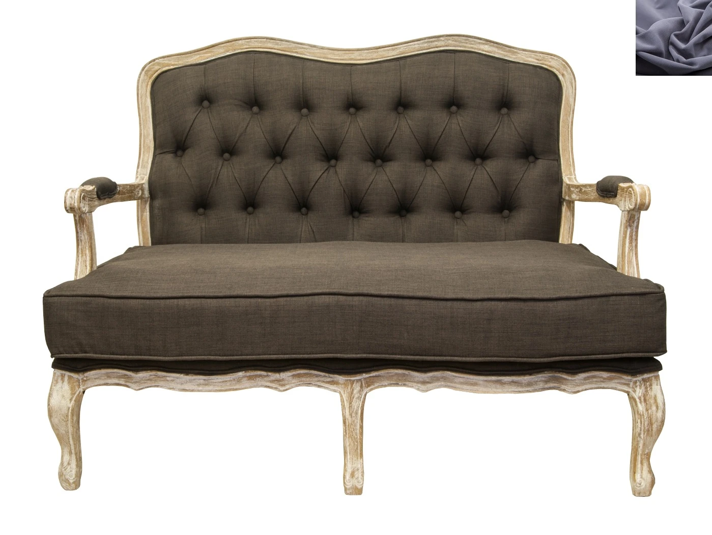 заказать Прямой диван модерн Yareli Brown V2 серый в интернет-магазине в Краснодаре