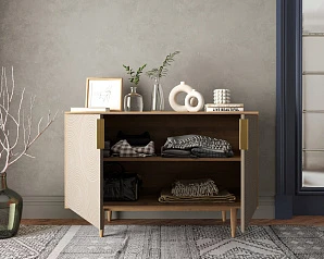 купить стильный Комод с двумя дверками "Line" R18/beige в интернет-магазине в Краснодаре