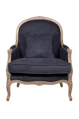 Мягкое кресло с подлокотниками Aldo Black в Краснодаре