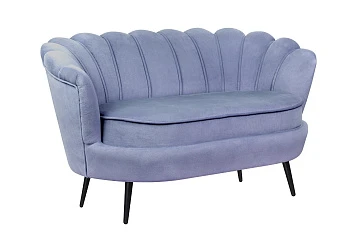 купить Диван ракушка Pearl Double Blue на черных ножках в Краснодаре