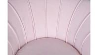 заказать Низкое кресло ракушка Pearl розовый V2 на черных ножках в Краснодаре