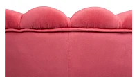 Низкое кресло ракушка Pearl Karmin на черных ножках в интернет-магазине в Краснодаре
