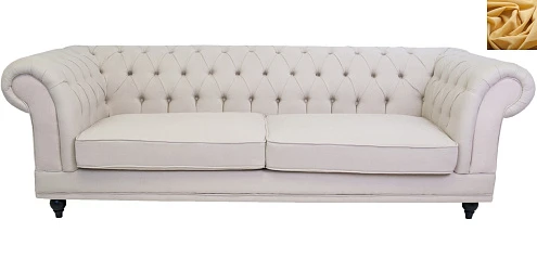 заказать Диван мягкий арт-деко Neylan желтый в Краснодаре