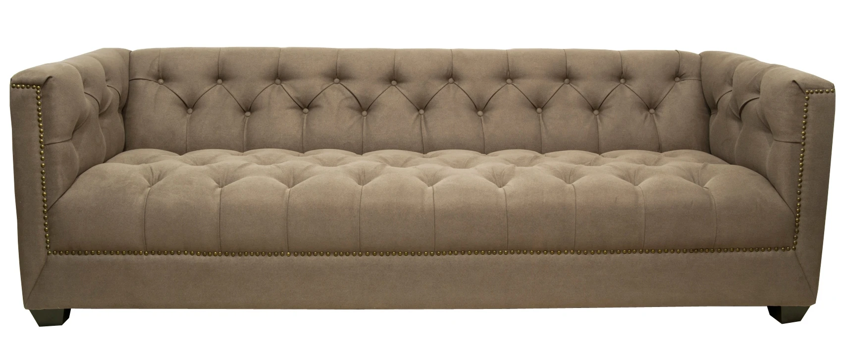 купить стильный Прямой трехместный диван Orchest цвет коричневый в интернет-магазине в Краснодаре