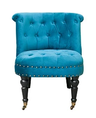 стильное Низкое кресло Aviana Blue Velvet в Краснодаре