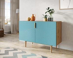 Комод с двумя дверками "Line" LN01/GR1/blue в интернет-магазине в Краснодаре
