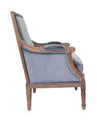 красивое Классическое кресло Coolman Grey Velvet на заказ в Краснодаре