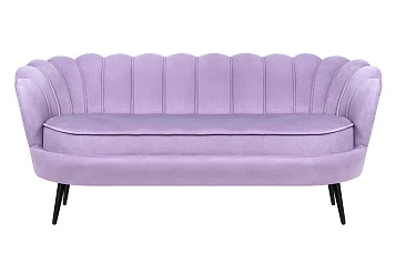 заказать Диван ракушка для гостиниц Pearl Triple Purple на черных ножках в интернет-магазине в Краснодаре