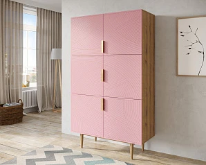 заказать Большой комод с шестью дверками "Line" LN04/GR1/pink в Краснодаре