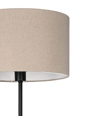 купить 900862 Торшер с ножным выключателем FENIGLIA, 1X40W (E27), H1510, сталь, черный / текстиль, лен, беж в интернет-магазине в Краснодаре