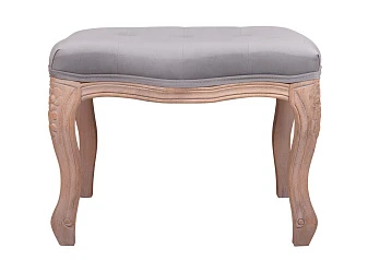 Банкетка Kina Velvet Gray в интерьере в Краснодаре