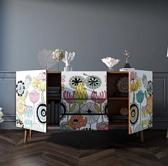 Комод "Berber" с ящиками арт BB14/Print_03 в интерьере в Краснодаре