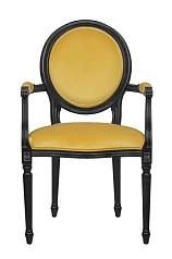 красивый Мягкий стул с подлокотниками Delo Kora Arm Yellow в Краснодаре