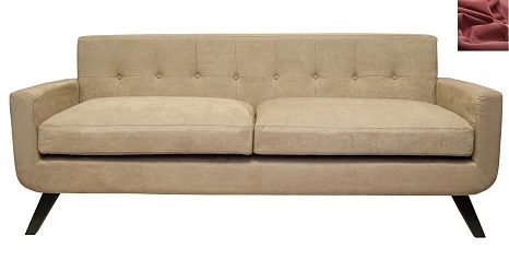 фото Диван скандинавский на ножках Uter красный в Краснодаре