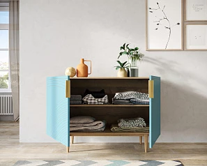 Комод с двумя дверками "Line" LN01/GR1/blue в интернет-магазине в Краснодаре
