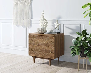 Комод "Boho" 2 ящика джангл арт BH06 в интерьере в Краснодаре