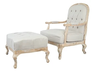 красивые Кресло с пуфом Honesta Beige в Краснодаре