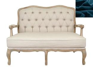 заказать Прямой диван модерн Yareli синий в интернет-магазине в Краснодаре