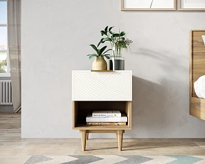 стильный Тумбочка с верхним ящиком "Line" LN10/GR1/beige на заказ в Краснодаре