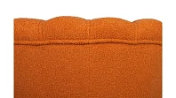 купить Низкое кресло ракушка Pearl Orange Boucle на черных ножках в Краснодаре