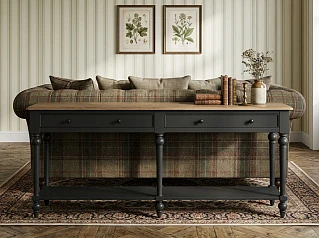 красивые Большая консоль "Одри (Odri)" арт od2124L/9011 в интернет-магазине в Краснодаре