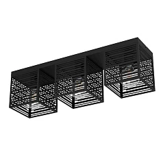 900357 Потолочный светильник PIEDRITAS, 3x40W, E27, L730, B180, H205, сталь, черный в Краснодаре