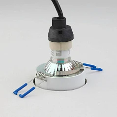 900455 Встраиваемый светильник CAROSSO, 35W (GU10), L93, B93, H25, алюминий, белый, черный в интернет-магазине в Краснодаре