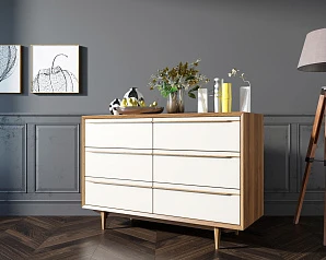 Комод "Bruni white" с шестью ящиками арт BR05WH на заказ в Краснодаре
