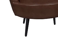 купить Низкое кресло ракушка Pearl Brown V2 на черных ножках в Краснодаре