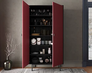 купить стильный Шкаф двухдверный "Emerson" арт EM091/red/L в Краснодаре