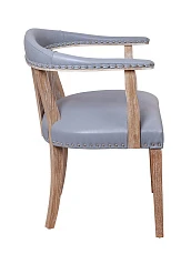 фото Мягкий стул с подлокотниками Tanner Gray Leather в Краснодаре