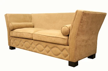 Прямой диван 3 места арт-деко Volte коричневый на заказ в Краснодаре