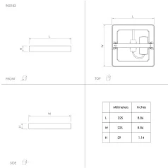 купить красивые 900183 Светодиод Настенно-потолочный светильник FUEVA 5, 17W(LED), 210x210, 2000lm, 3000K, сталь, латунь б в интернет-магазине в Краснодаре