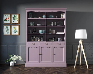 красивый Двухсекционный шкаф Leontina Lavanda для посуды арт ST9330/3L в интернет-магазине в Краснодаре