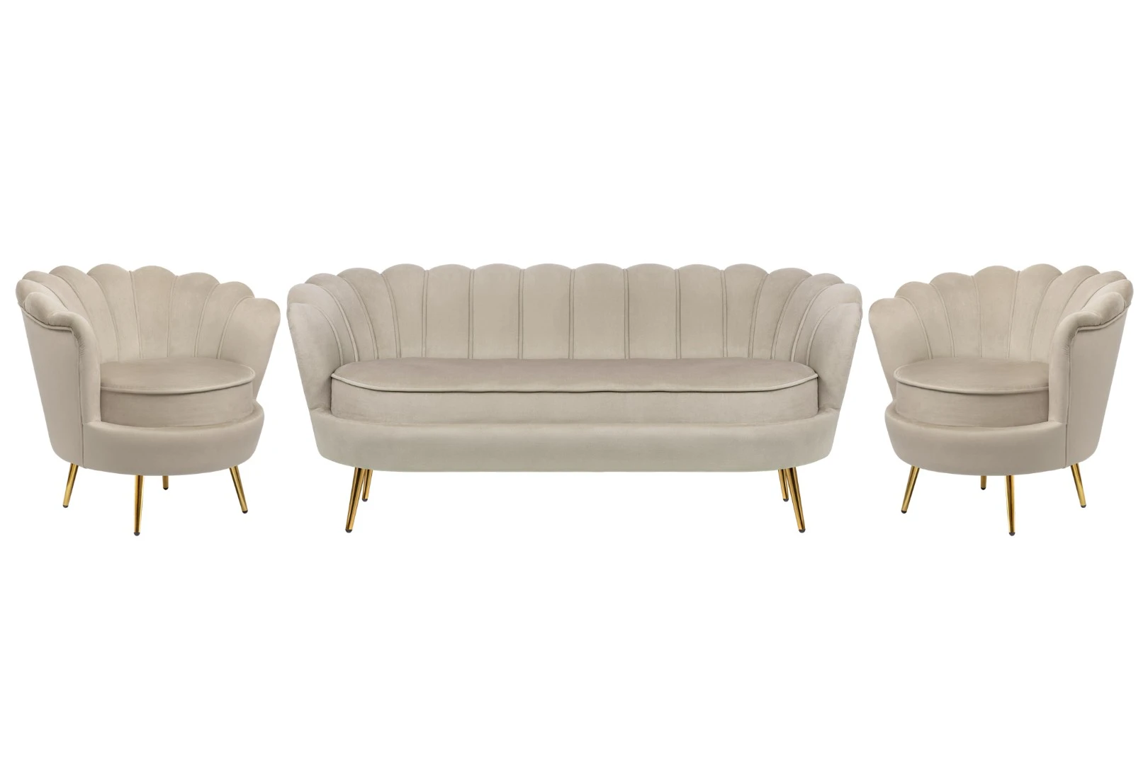 заказать Комплект кресел и дивана ракушка Pearl Triple Taupe в интернет-магазине в Краснодаре