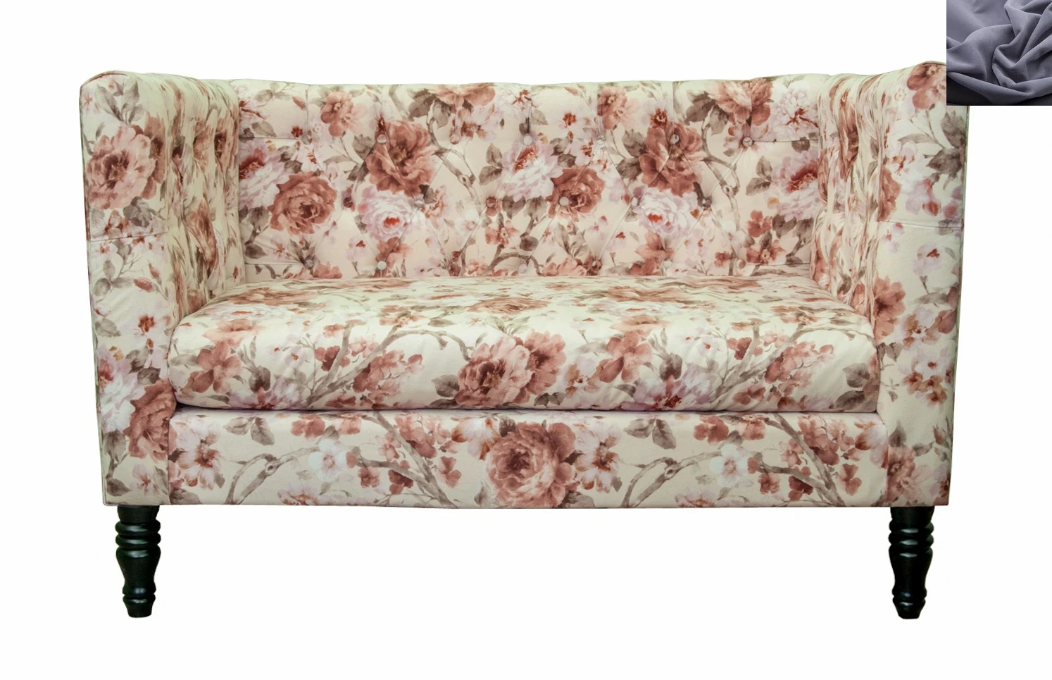 купить Диван Rose Flower в современном стиле темно серый в интернет-магазине в Краснодаре