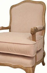 Мягкое полукресло с подлокотниками Nitro Beige Velvet в интерьере в Краснодаре